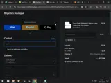 Brigette's Boutique coupon verification screenshot