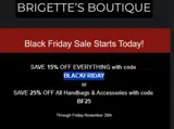 Brigette's Boutique coupon verification screenshot