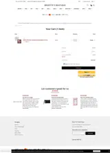 Brigette's Boutique coupon verification screenshot