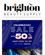 Brighton Beauty Supply coupon verification screenshot