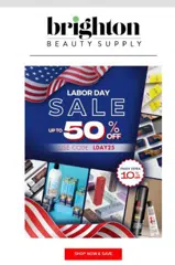 Brighton Beauty Supply coupon verification screenshot