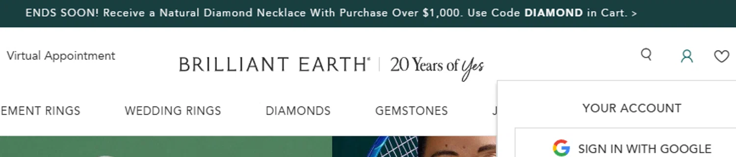 Brilliant Earth promo code screenshot showing code DIAMOND applied at Brilliant Earth checkout page. Uploaded by SimplyCodes community member aumentadax10 on Aug 25, 2025