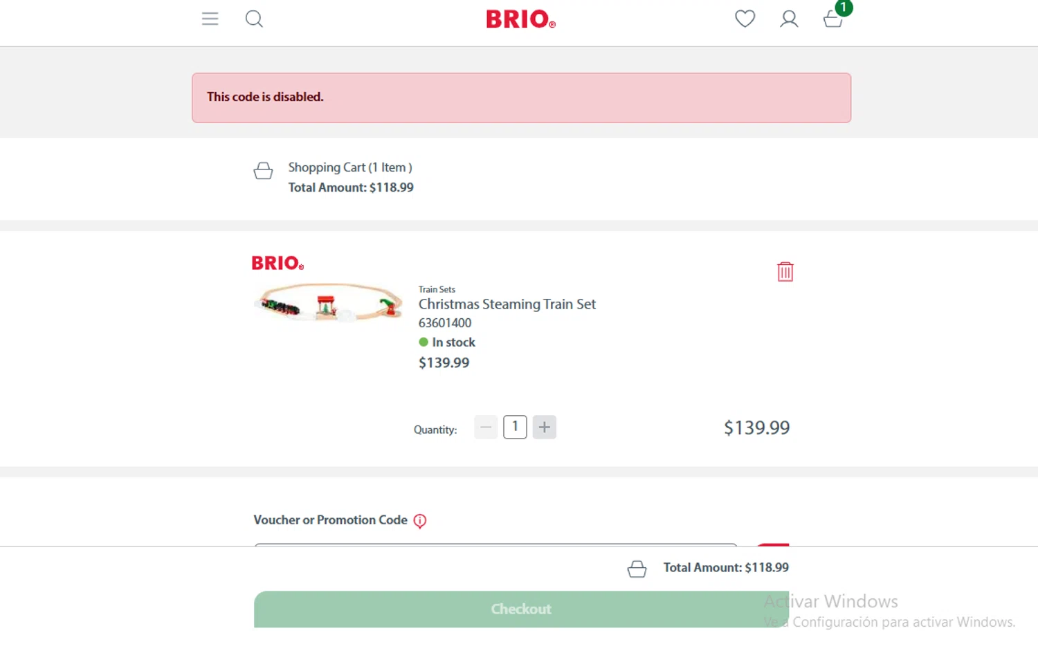 BRIO promo code screenshot showing code WELCOME15 applied at BRIO checkout page. Uploaded by SimplyCodes community member Lestara_23 on Oct 29, 2025