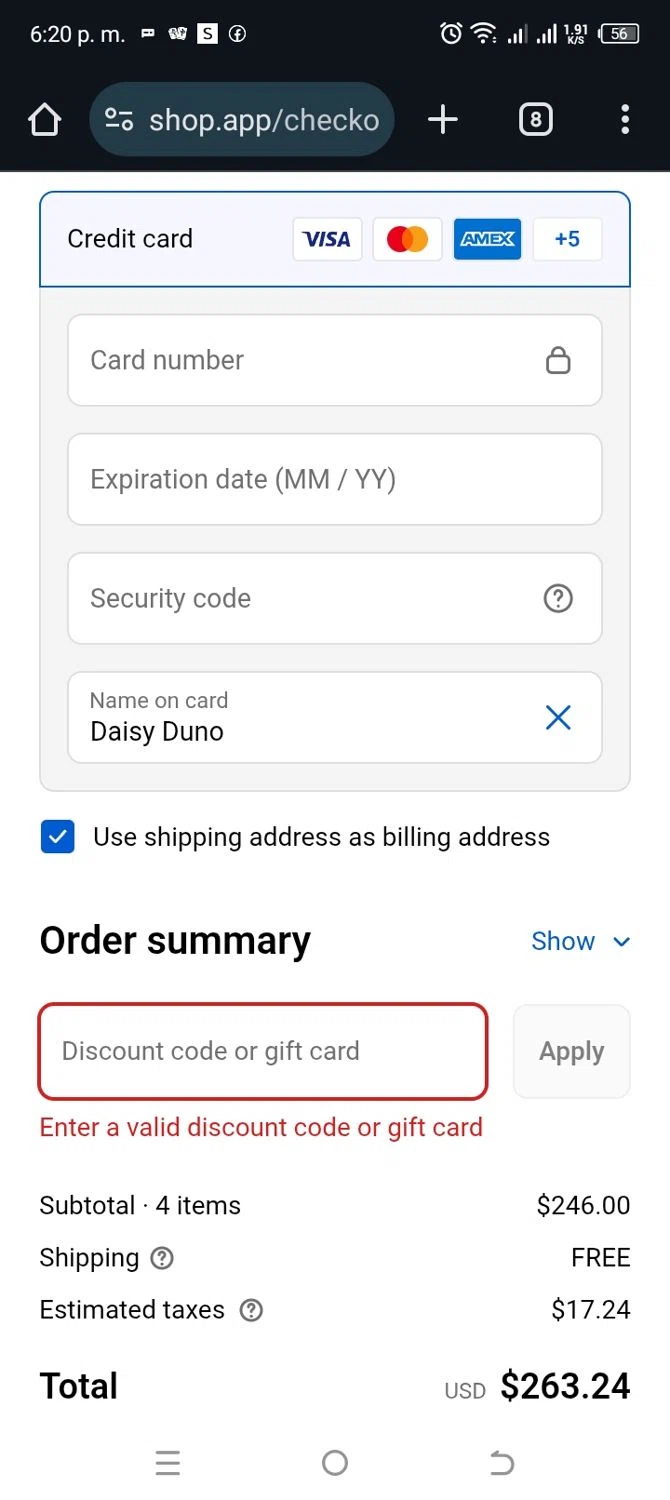 Brixley Bags discount code screenshot showing code LUCKY10 applied at Brixley Bags checkout page. Uploaded by SimplyCodes community member MightyBoss5795 on Nov 11, 2025