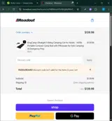 PADDLEBOARD coupon verification screenshot