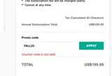 FALL25 coupon verification screenshot