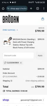 BRODANUSA coupon verification screenshot