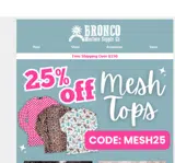 mesh25 coupon verification screenshot