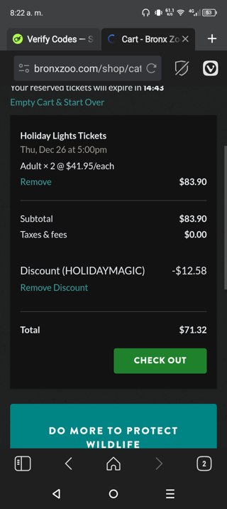 Bronx Zoo Promo Codes - 18% Off | January 2025