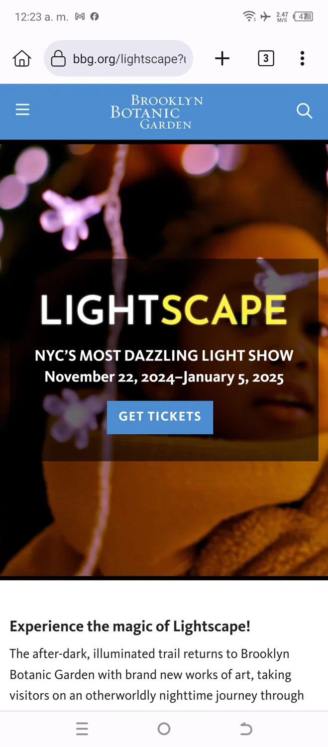 Brooklyn Botanic Garden checkout page showing Brooklyn Botanic Garden promo code box | Screenshot taken by SimplyCodes community member on Dec 8, 2024