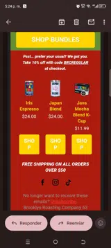 BRCREGULAR coupon verification screenshot