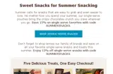 SUMMERSNACKS coupon verification screenshot