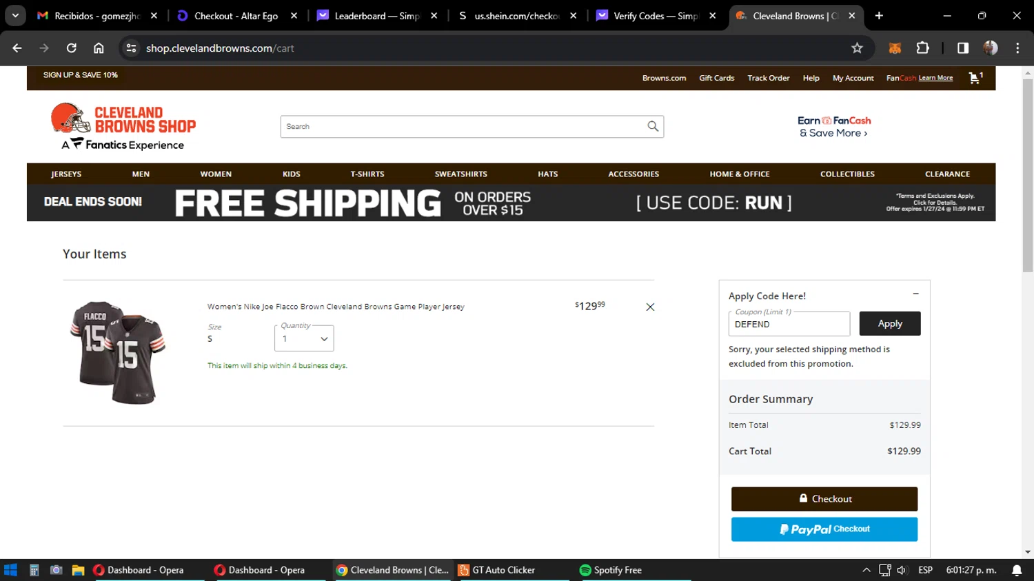 Cleveland Browns Shop Promo Codes 40 Off 01 2024