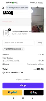 LARETROCLASSICB coupon verification screenshot