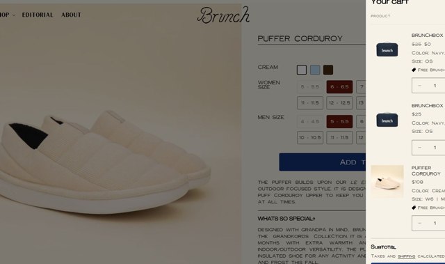 Brunch checkout page showing Brunch promo code box | Screenshot taken by SimplyCodes community member on Oct 16, 2023