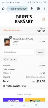 Lcj10 coupon verification screenshot