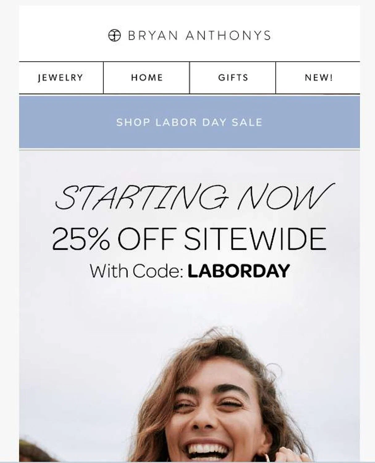 Bryan Anthonys coupon code screenshot showing code LABORDAY applied at Bryan Anthonys checkout page. Uploaded by SimplyCodes community member 6d796e616d656973 on Aug 22, 2025