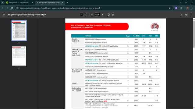 BSI Knowledge checkout page showing BSI Knowledge promo code box | Screenshot taken by SimplyCodes community member on Jun 12, 2025