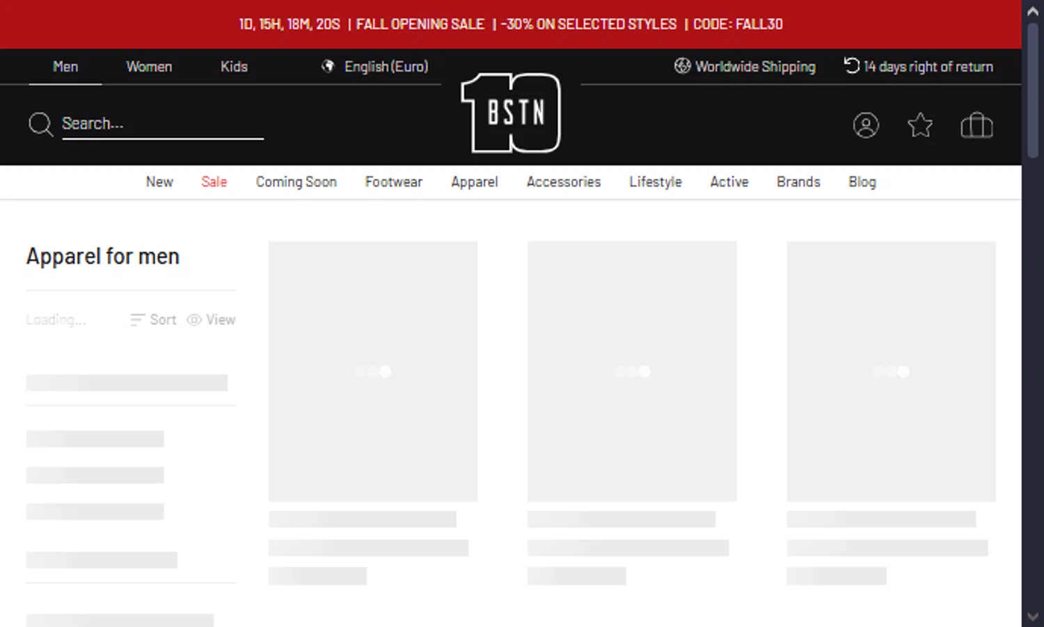 BSTN checkout page showing BSTN coupon code box | Screenshot taken by SimplyCodes community member on Sep 26, 2025