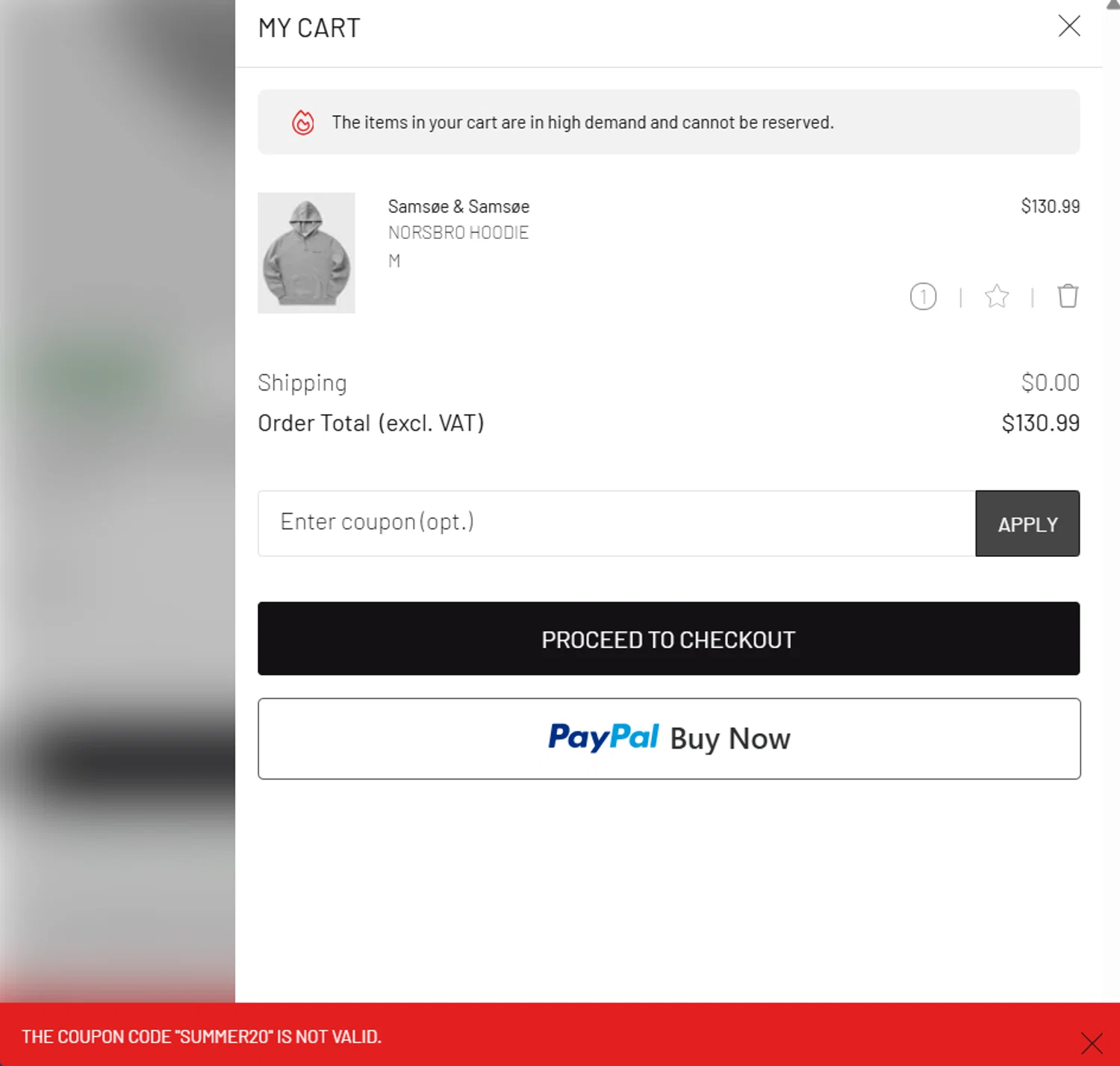 BSTN coupon code screenshot showing code summer20 applied at BSTN checkout page. Uploaded by SimplyCodes community member dragonjeffer_93a9 on Aug 3, 2025