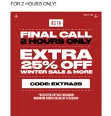 BSTN coupon verification screenshot