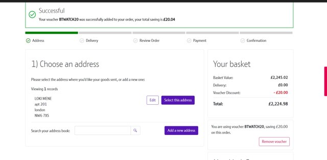 BT checkout page showing BT coupon code box | Screenshot taken by SimplyCodes community member on Mar 13, 2023