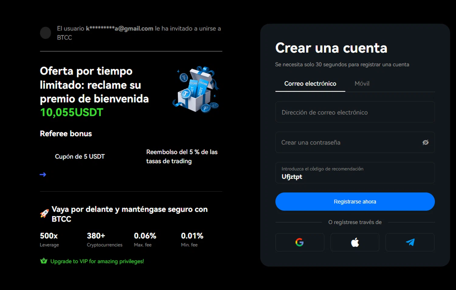 BTCC promo code screenshot showing code Ufjztpt applied at BTCC checkout page. Uploaded by SimplyCodes community member a2d2c2d211 on Nov 17, 2025