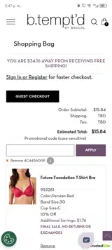 4C44560GF coupon verification screenshot