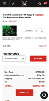 BUSTA coupon verification screenshot