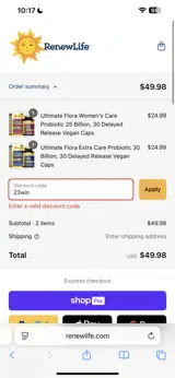 23win coupon verification screenshot