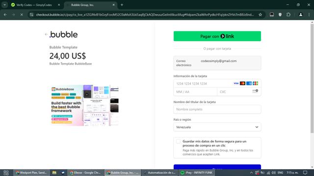 Bubble checkout page showing Bubble discount code box | Screenshot taken by SimplyCodes community member on Mar 2, 2025