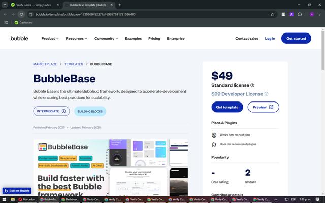 Bubble checkout page showing Bubble discount code box | Screenshot taken by SimplyCodes community member on Mar 6, 2025