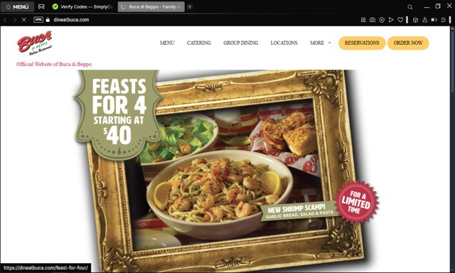 Buca Di Beppo Promo Codes - $20 Off Coupons Jul 2025
