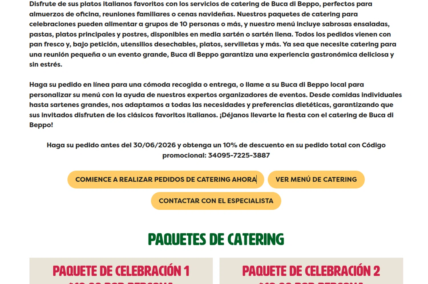 Buca Di Beppo promo code screenshot showing code 34095-7225-3887 applied at Buca Di Beppo checkout page. Uploaded by SimplyCodes community member CARAJITA on Jun 5, 2026