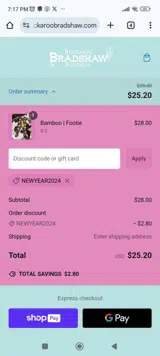 NEWYEAR2024 coupon verification screenshot