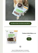 JERKY10 coupon verification screenshot