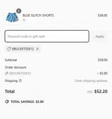 EBUCKETS5812 coupon verification screenshot