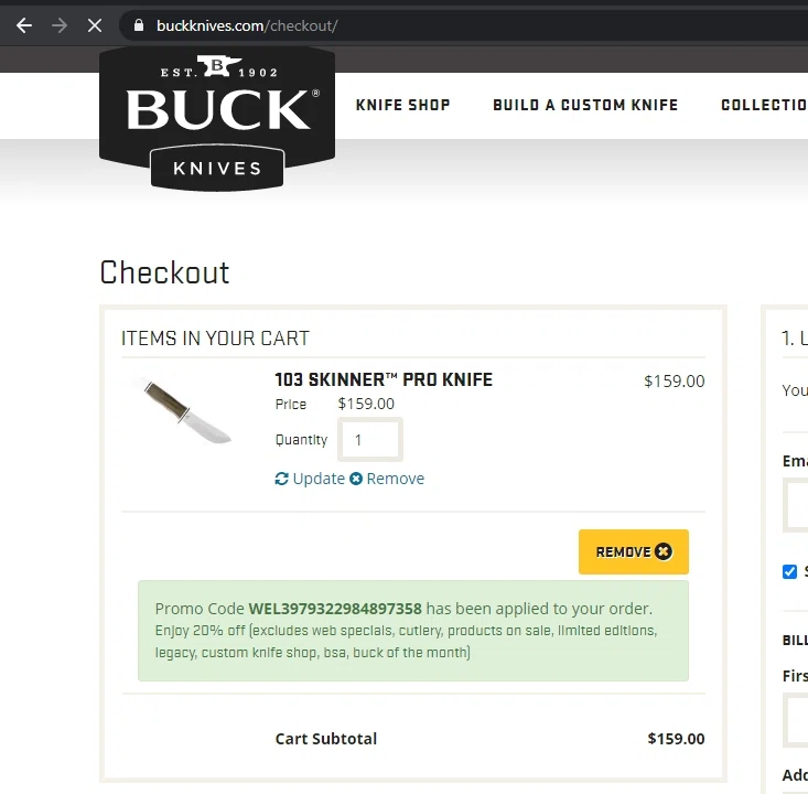 Buck Knives Promo Codes 15 Off Coupons Jan 2025