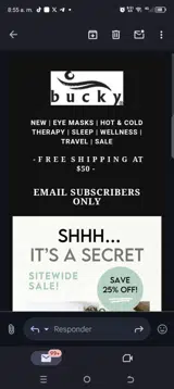 Secret coupon verification screenshot