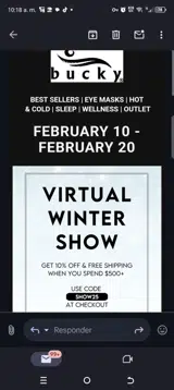 Show25 coupon verification screenshot