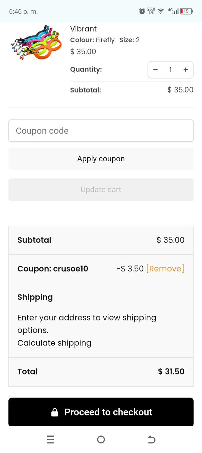 Buddy Belts coupon code screenshot showing code CRUSOE10 applied at Buddy Belts checkout page. Uploaded by SimplyCodes community member cachetegomez on Jun 23, 2025