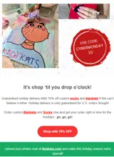 CYBERMONDAY10 coupon verification screenshot