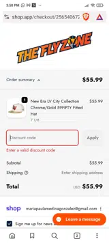 Buffalo Bisons coupon verification screenshot