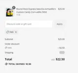 Buffalo Bisons coupon verification screenshot