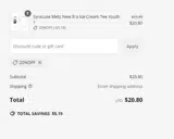 Buffalo Bisons coupon verification screenshot