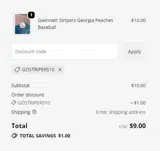 Buffalo Bisons coupon verification screenshot