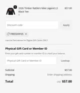 Buffalo Bisons coupon verification screenshot