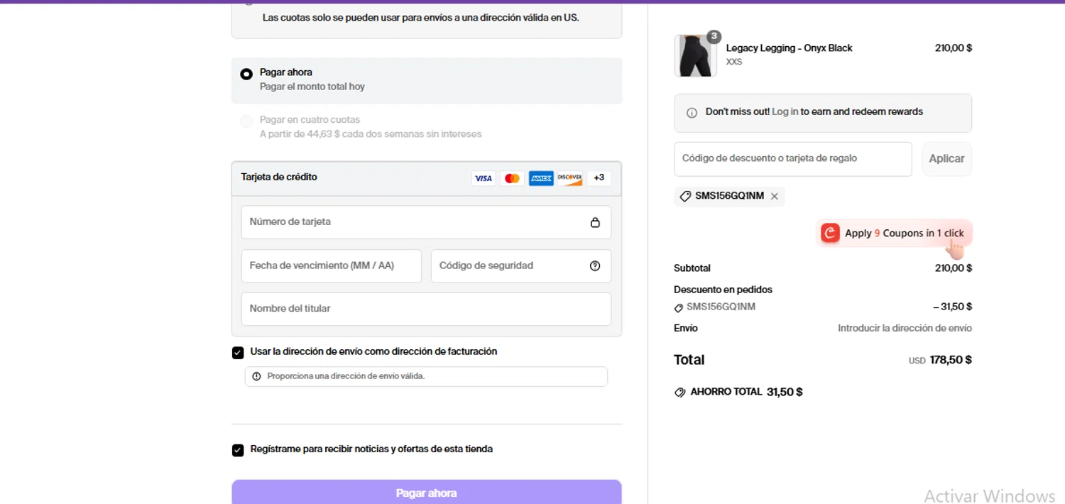 Buffbunny discount code screenshot showing code SMS156GQ1NM applied at Buffbunny checkout page. Uploaded by SimplyCodes community member ShrewdWizard3248 on Apr 10, 2025