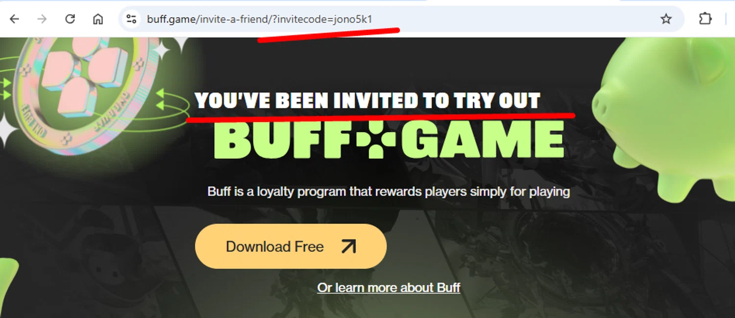 BUFF.GAME promo code screenshot showing code jono5k1 applied at BUFF.GAME checkout page. Uploaded by SimplyCodes community member morella687 on Oct 31, 2025
