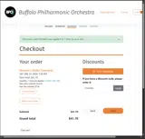 Buffalo Philharmonic Orchestra coupon verification screenshot